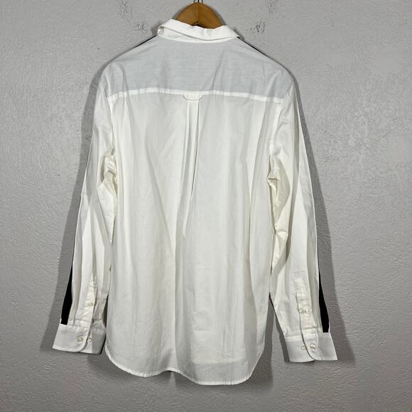 NEW! Kenneth Cole Button Up Dress Shirt Long Sleeve Tuxedo Stripe - M - Picture 5 of 6